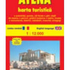 Atena. Harta turistică şi rutieră - Paperback brosat - Huber Kartographie - Niculescu