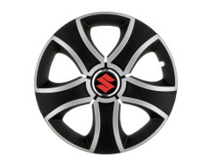 Set 4 capace roti Bis Gri-Negru R14 pentru gama auto Suzuki