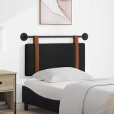 vidaXL Cap de pat suspendat Pe perete Negru 80 x 40 cm Lemn compozit 42031335