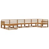 vidaXL Set de canapele de exterior 7 pcs natural Lemn Solid de Acacia 3382747