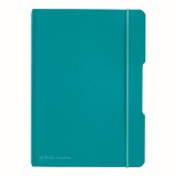 CAIET MY.BOOK FLEX A5 40F PATRATELE TURCOAZ CU LOGO TURCOAZ, Herlitz