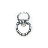 Cumpara ieftin Set 100 x Vartej metalic cu doua inele, argintiu, nr 7, &Oslash; 6 mm, diametru 47 mm / 44 mm