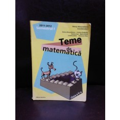 TEME DE MATEMATICA CLASA A V-A - PETRUS ALEXANDREESCU