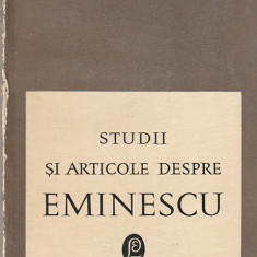 G. C. NICOLESCU - STUDII SI ARTICOLE DESPRE EMINESCU