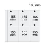 Folii negre pentru carti postale, Yokama-Maxi, cu 6 buzunare de 155x108 mm