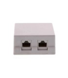 Priza dubla UTP cat6 RJ45 neecranat pe tencuiala Well