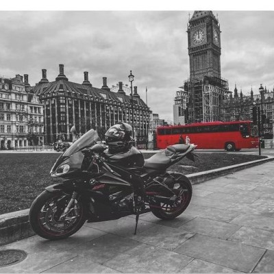 Mousepad Motorcycle 22x8 cm foto