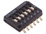 Comutator DIP-SWITCH 6 Secțiuni OFF-ON 24VDC