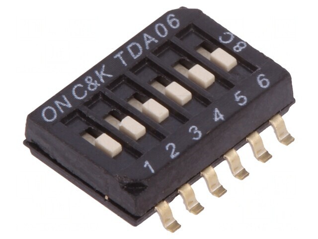 Comutator DIP-SWITCH 6 Secțiuni OFF-ON 24VDC