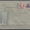 ROMANIA 1917/1918 TIMBRE DE AJUTOR EROARE SUPRATIPAR M.V.I.R.IN CHENAR /PLIC