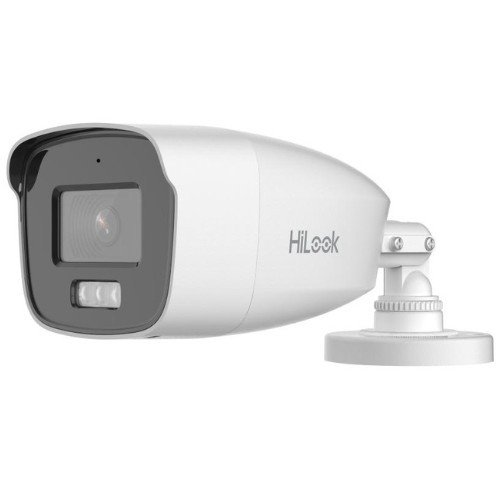 Camera, HDTVI, Hikvision HiLook, 2MP, lentila 2.8mm, Smart Hybrid Light, Lumina Alba 40m, IR 40m, microfon, IP66 - THC-B227-LMS SafetyGuard Surveillan