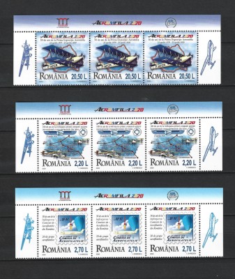 ROMANIA 2020 - AEROMFILA 2020, STRAIF DIN MINICOLI (1), MNH - LP 2281 foto