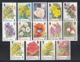 Isle of Man 1998, 1999 - Flori, 3 Serii, Set Complet, MNH, Nestampilat