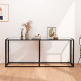 Cumpara ieftin Masă consolă, transparent, 180x35x75,5 cm, sticlă securizată