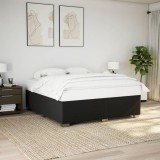 VidaXL Cadru de pat fără saltea, negru, 200x200 cm, textil