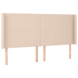 Cumpara ieftin Tablie pat cu aripioare cappuccino 203x16x118/128 cm piele eco