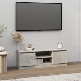 vidaXL Comodă TV cu ușă, gri beton, 102x30x36 cm