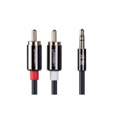 3.5mm Jack male to 2RCA male cable metal connector-Lungime 5 metri, Ugreen