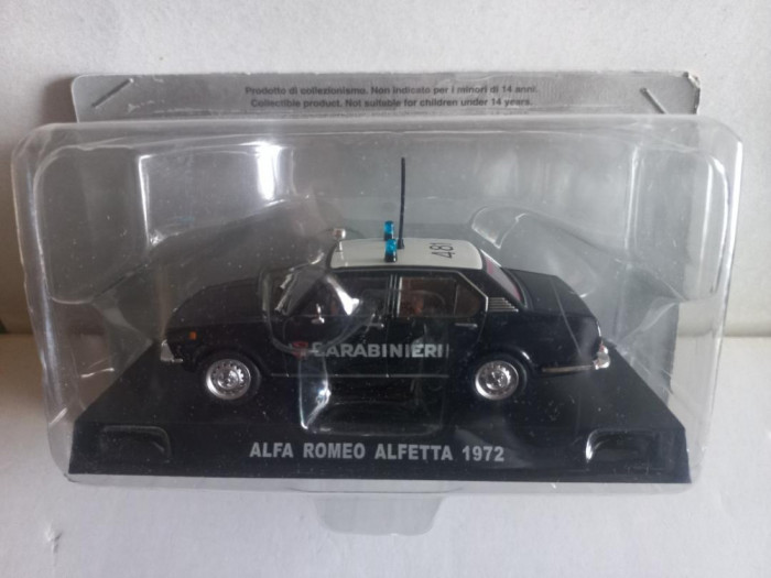 Macheta Alfa Romeo Alfetta - 1972 CARABINIERI scara 1:43