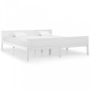 VidaXL Cadru de pat, alb, 180x200 cm, lemn masiv de pin