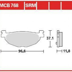 Plăcuțe frână față/spate, utilizare: scooters, material: sinter-SRM, 37,09x99,6x11,8mm compatibil: YAMAHA XP, YP 400/500/530 2004-2013