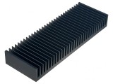 Radiator Extrudat cu Aripioare Negru 100x300x40mm