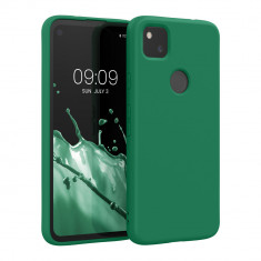 Husa pentru Google Pixel 4a, Silicon, Verde, 52622.227, kwmobile