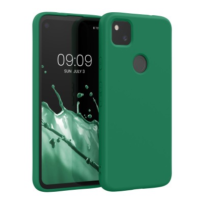 Husa pentru Google Pixel 4a, Silicon, Verde, 52622.227, kwmobile foto