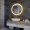 Oglinda LED Rotunda, 50cm, Noxia Touch, Sistem Dezaburire, Dimabila ModernLight Concept