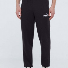 Puma pantaloni de trening culoarea negru, neted