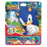 Set Colorat AS, Giga Block Sonic, 5 &icirc;n 1, Multicolor, Dimensiuni Ambalaj 35x1x42cm