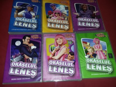 Lot 6 DVD--Oraselul lenes-filme animatie pentru copii,&amp;gt;LAZY TOWN&amp;gt; ,T.GRATUIT foto