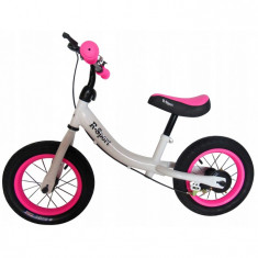 Bicicleta fara pedale R-Sport R3 alb-roz