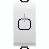 TOUCH DIMMER - 230V ac 50Hz RESISTIVE 40-300W / INDUCTIVE 40- 300VA - 1 MODULE - WHITE - CHORUS