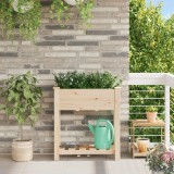 VidaXL Jardiniere cu raft 71x37x76 cm Lemn masiv de brad