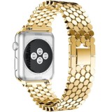 Cumpara ieftin Curea iUni compatibila cu Apple Watch Ultra/SE/8/7/6/5/4/3/2/1, 40mm, Jewelry, Otel Inoxidabil, Gold