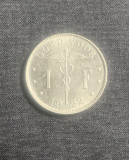Moneda 1 franc 1922 Belgia