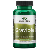 Cumpara ieftin Graviola (530 mg), Swanson Premium Graviola - 60 capsule (60 doze)