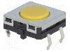 Microintrerupator, 12x12mm, OFF-(ON), SPST-NO, OMRON OCB - B3W-4005