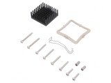 Radiator Extrudat cu Aripioare Negru 35mm x 35mm x 14.5mm