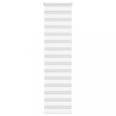 vidaXL Jaluzea tip zebra alb lățime țesătură 55,9 cm poliester