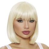 Peruca blonda cu par scurt drept, Oem