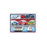 Puzzle in relief mijloace de transport, 9 piese, 30 x 23 cm