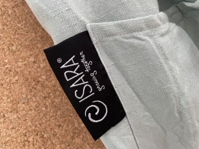 Sling cu inele Isara Frosty Green (bambus+in) foto