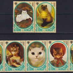 Sao Tome 1981 - Pisici, copii, serie neuzata
