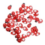 Buburuze autoadezive din lemn pentru activitati crafts, 14x19mm, 15 bucati