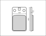 Set placute frana FT3013 - Benelli Devil - Beta Alp - Four Twin - Malaguti F12 - Fifty 50cc, Oem