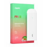 Tigara electronica, Ripple+, FREE, Pepene verde, fara nicotina, 1000 pufuri