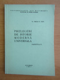 Prelegeri de istorie moderna universala Fascicula II Mircea N. Popa dedicatie