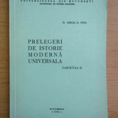 Prelegeri de istorie moderna universala Fascicula II Mircea N. Popa dedicatie